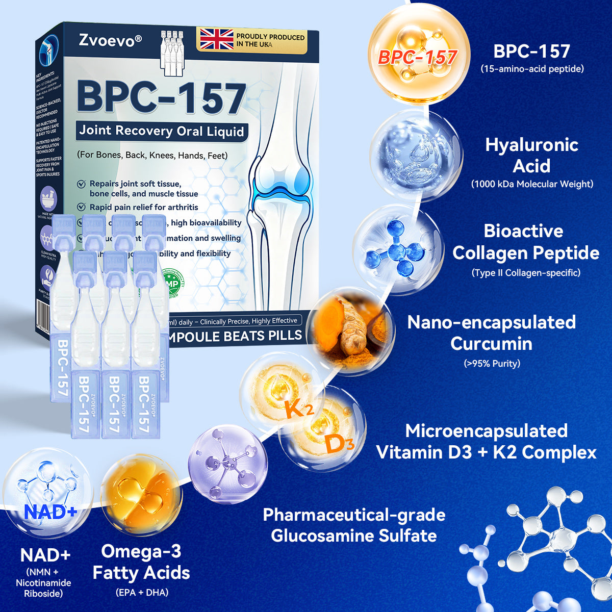 𝑩𝒐𝒐𝒕𝒔 𝑶𝒏𝒍𝒊𝒏𝒆 𝑺𝒕𝒐𝒓𝒆 | 💖💫Zvoevo® BPC-157 Stabilized-Peptide Joint Recovery Oral Liquid - ✅Clinically Co-Developed with the U.K. Peptide Research Alliance (UKPRA)