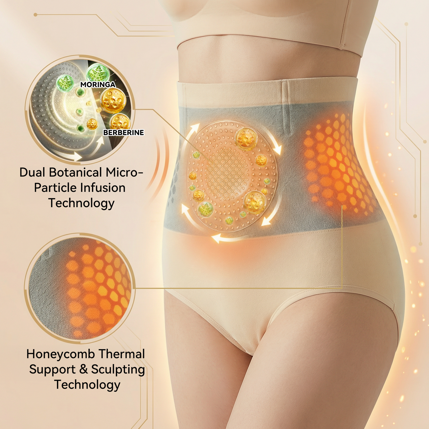 👨‍⚕️❤️‍🔥GFOUK®  Moringa & Berberine 4-In-1 Micro-Particle Sculpting & Fat-Burn Shorts