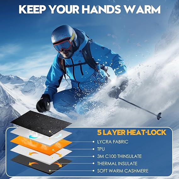 【New Year Special】🧤 Windproof Touchscreen Winter Gloves – Cozy Warmth for Men & Women