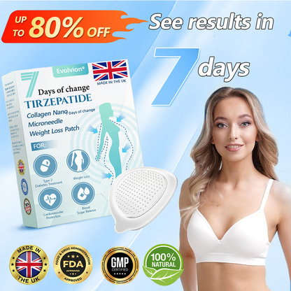 【Last Day Promotion 80% OFF🌟】✅Evolvion® 𝐓𝐢𝐫𝐳𝐞𝐩𝐚𝐭𝐢𝐝𝐞 & 𝐂𝐨𝐥𝐥𝐚𝐠𝐞𝐧 𝐍𝐚𝐧𝐨 𝐌𝐢𝐜𝐫𝐨𝐧𝐞𝐞𝐝𝐥𝐞 𝐖𝐞𝐢𝐠𝐡𝐭 𝐋𝐨𝐬𝐬 𝐏𝐚𝐭𝐜𝐡丨Targets Obesity, Loose Skin, High Blood Pressure, Diabetes, Fatty Liver, Joint Pain, Brain Fog, Low Energy, Body Aches, and More