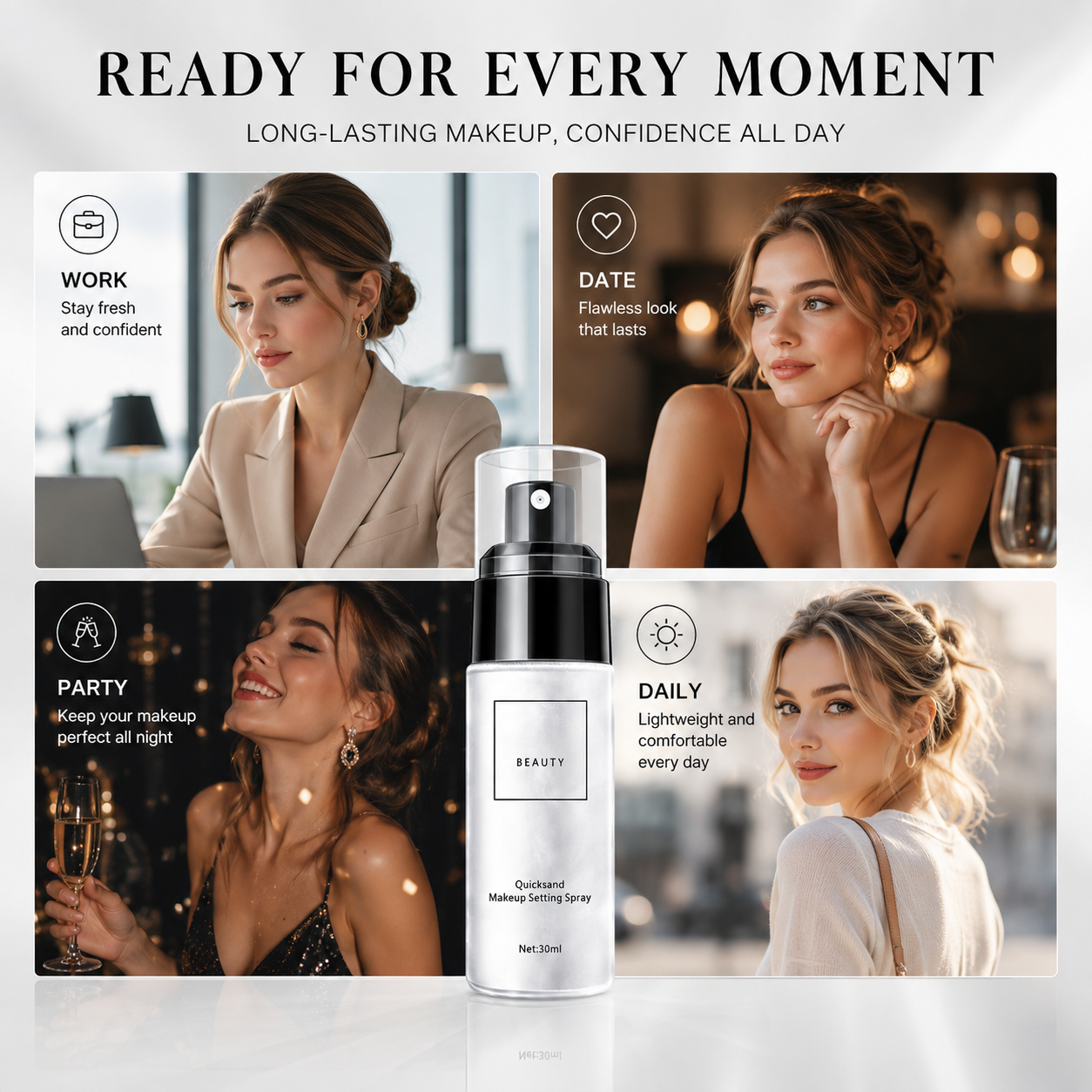 ROLIMEY® 3-in-1 Mattifying Setting Spray – Waterproof Makeup Lock for Flawless Oil Control