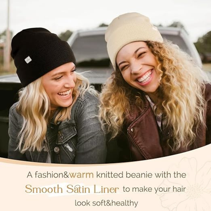 🔥Satin-Lined Anti-Frizz Beanie